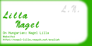 lilla nagel business card